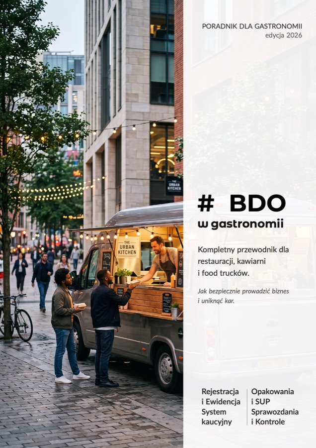 Okładka przewodnika „BDO w gastronomii — edycja 2026”